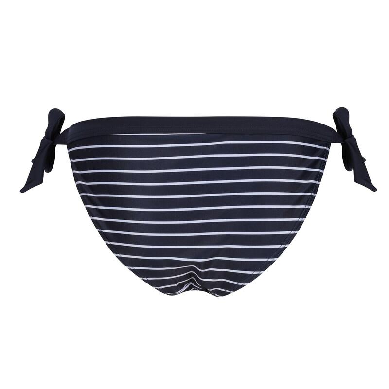 "Flavia String" Bikinihöschen für Damen Marineblau/Weiß