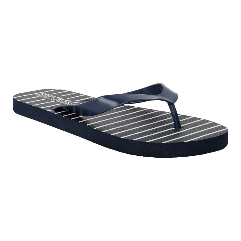 Dames Bali Stripe teenslippers (Marine)