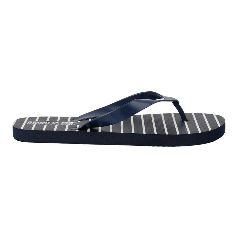 Dames Bali Stripe teenslippers (Marine)