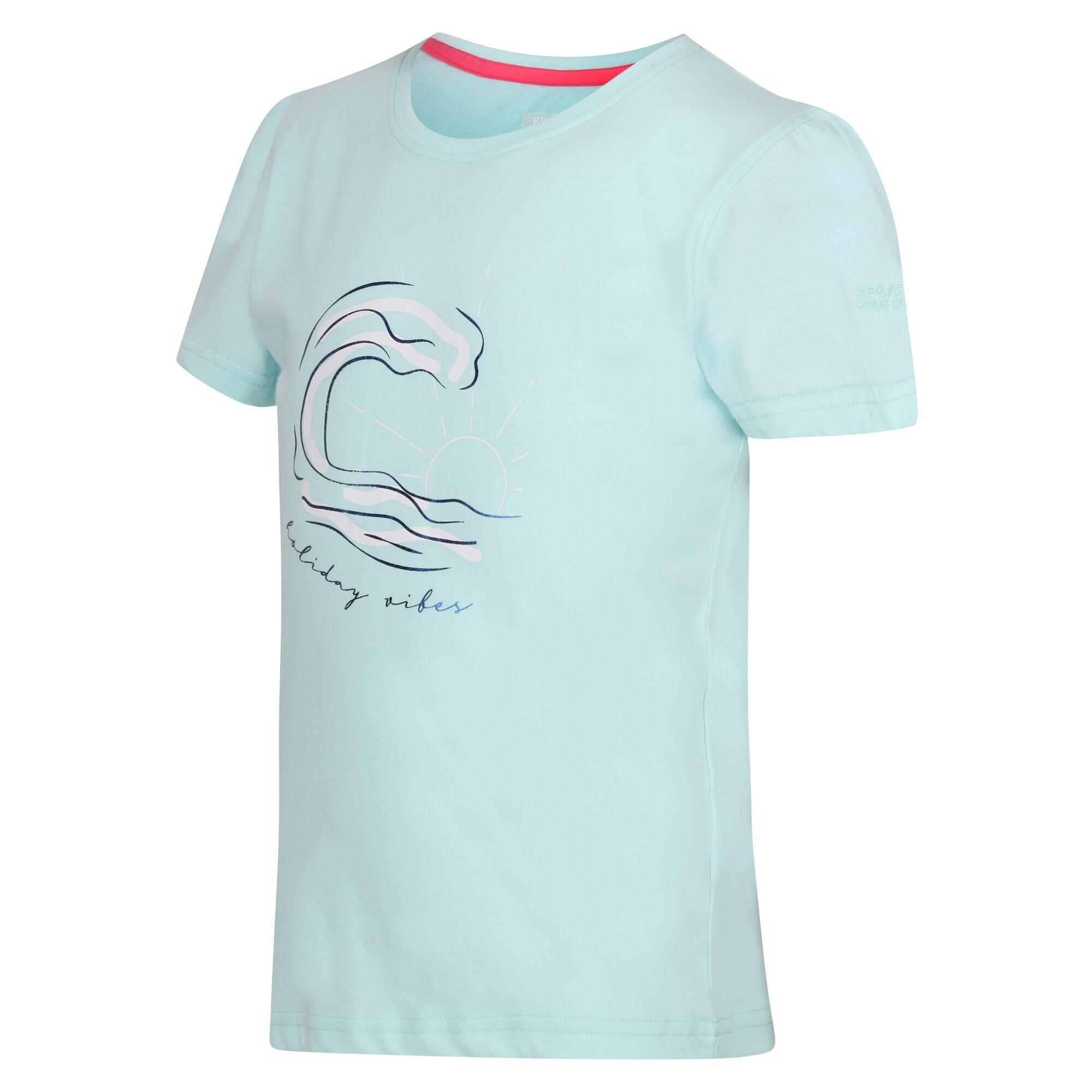 "Bosley VII" TShirt für Kinder Gebleichtes Türkis 3/5