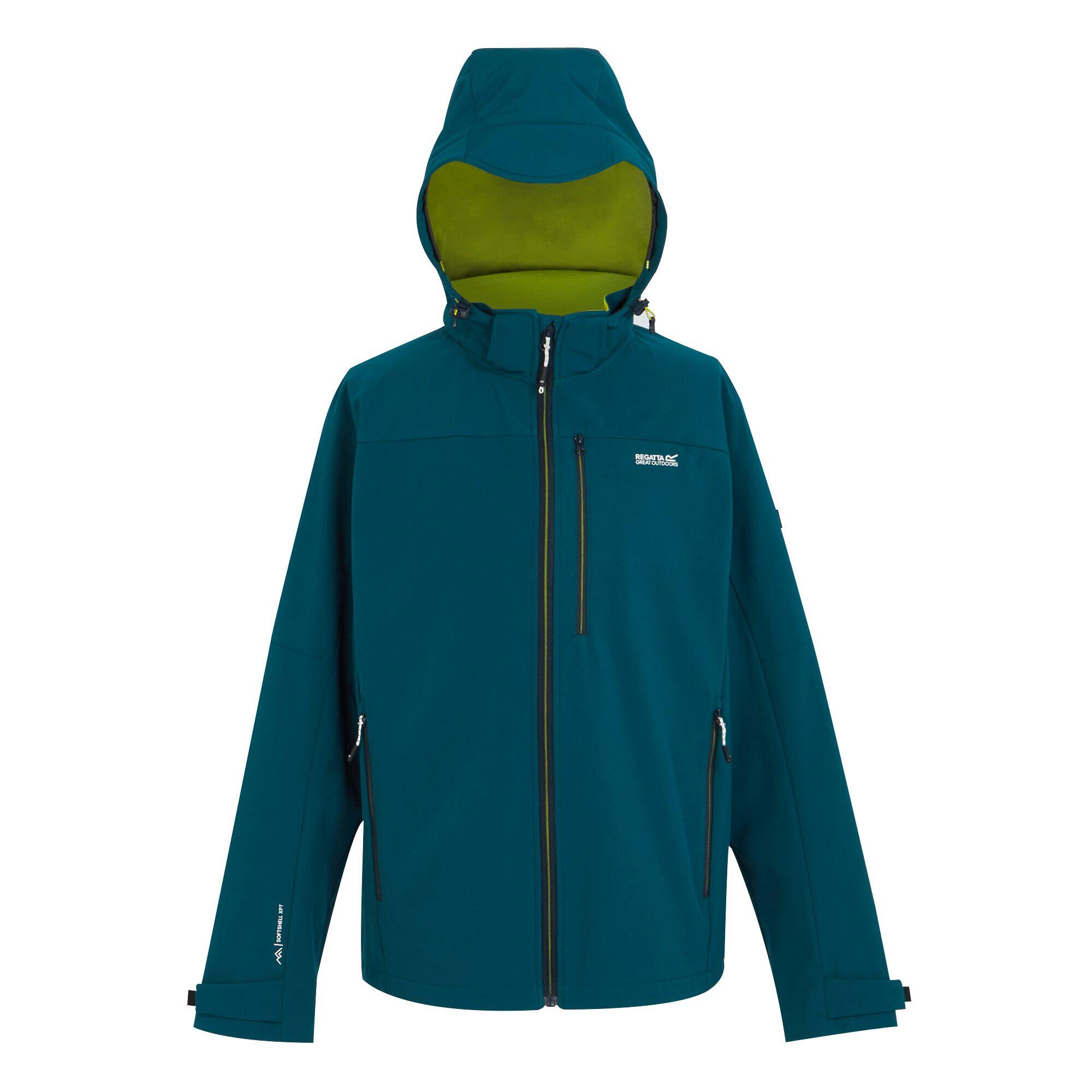 REGATTA Heren Arana Waterdichte Soft Shell Jas (Marokkaans Blauw/Citroen Kalk)