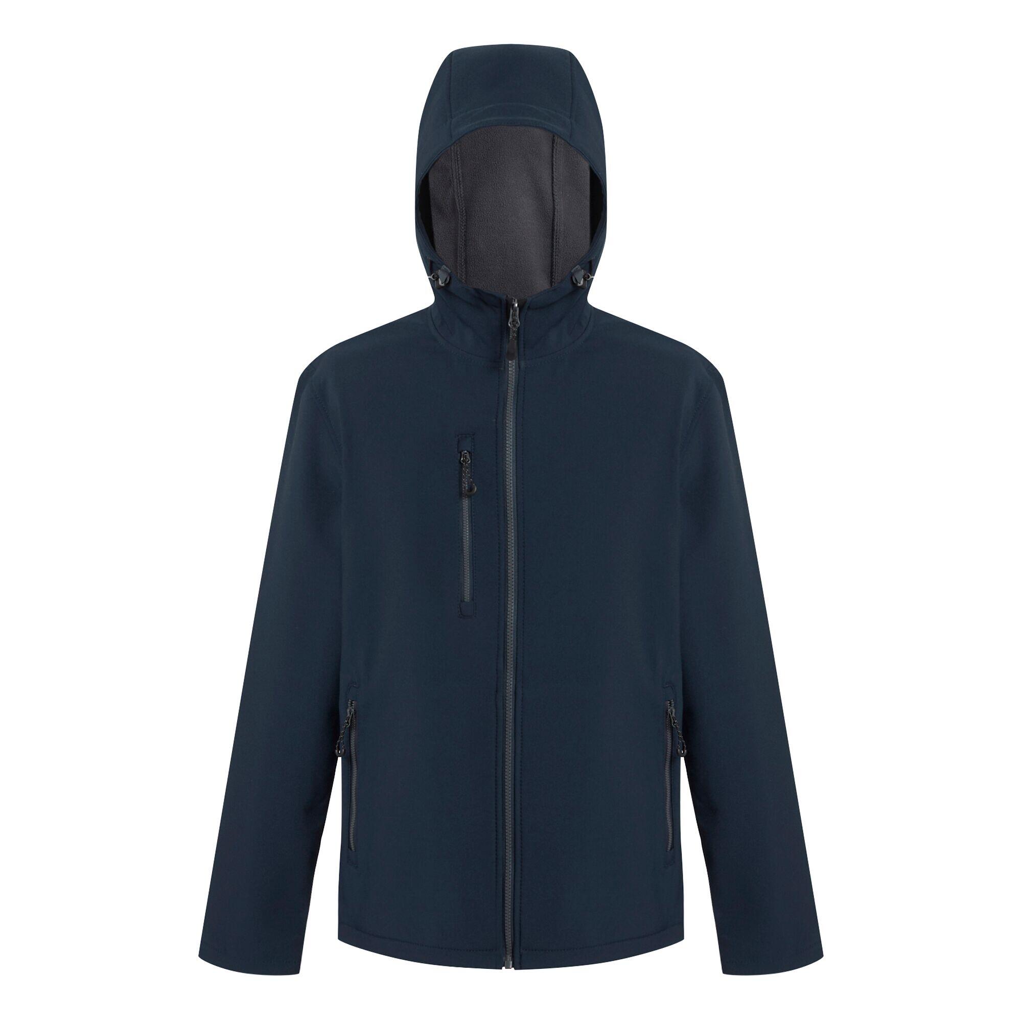 REGATTA Heren 2laags softshell jas (Marine/Seal Grey)
