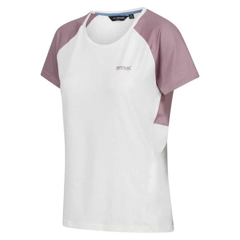 Tshirt EMERA Femme (Blanc / Lavande)