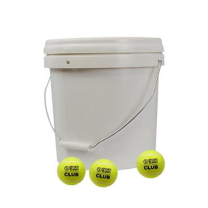 Eimer mit 36 Club-Tennisbällen Sporti