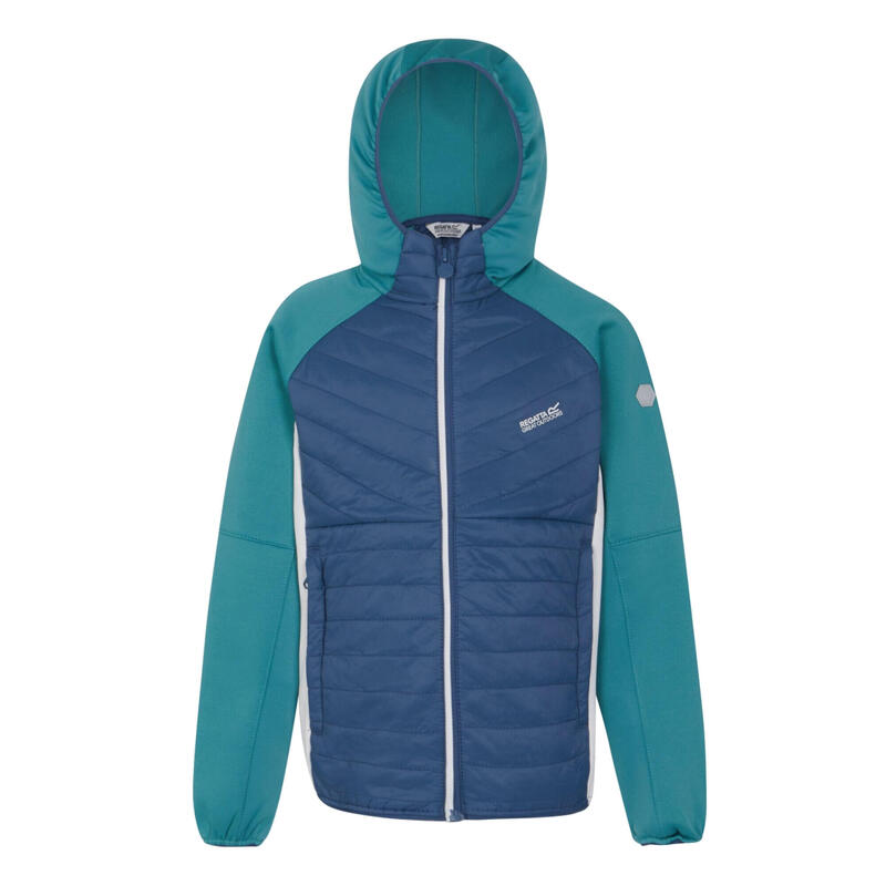 Veste KIELDER HYBRID Enfant (Denim / Jade bleu)