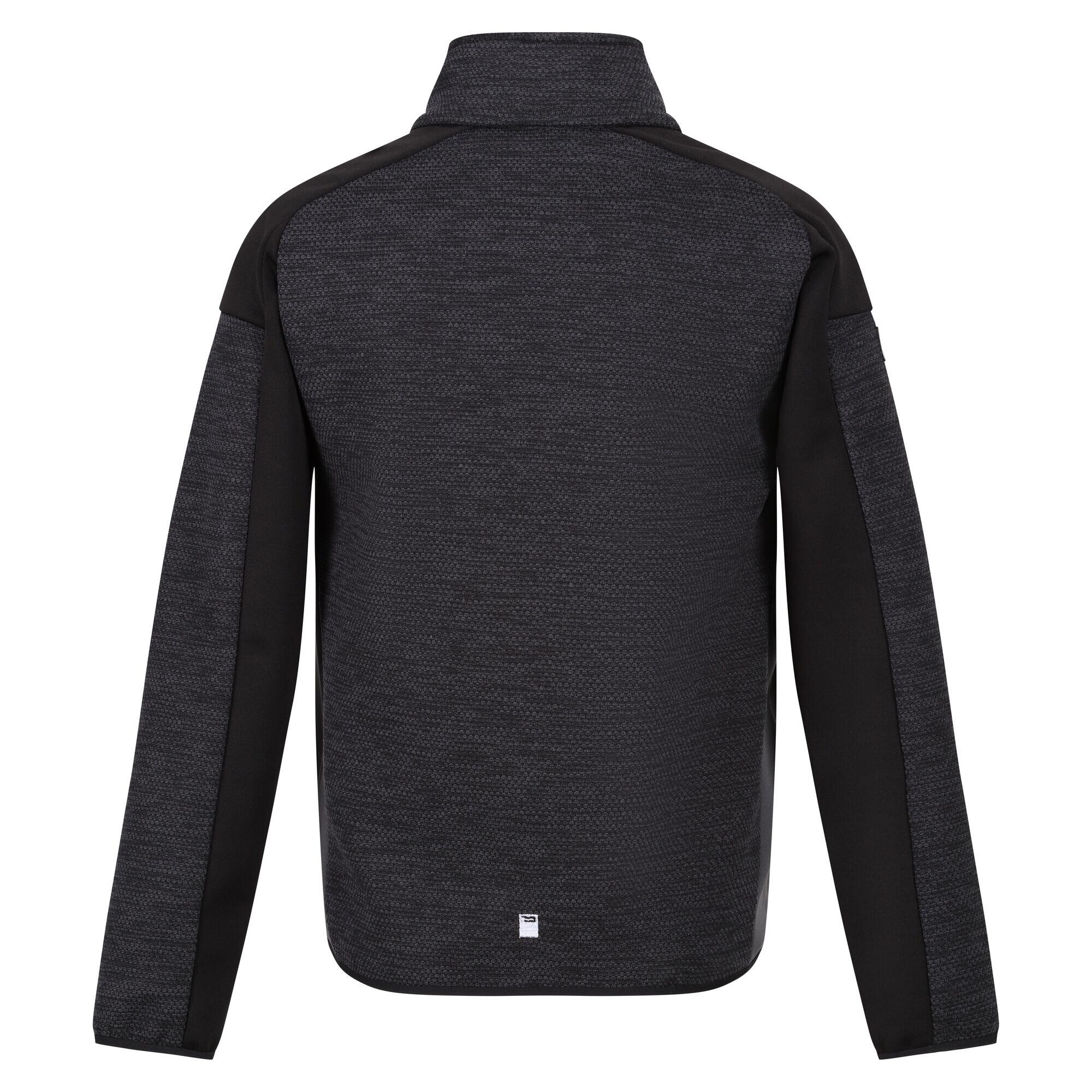 Childrens/Kids Highton III Fleece Jacket (Seal Grey/Black) 2/5
