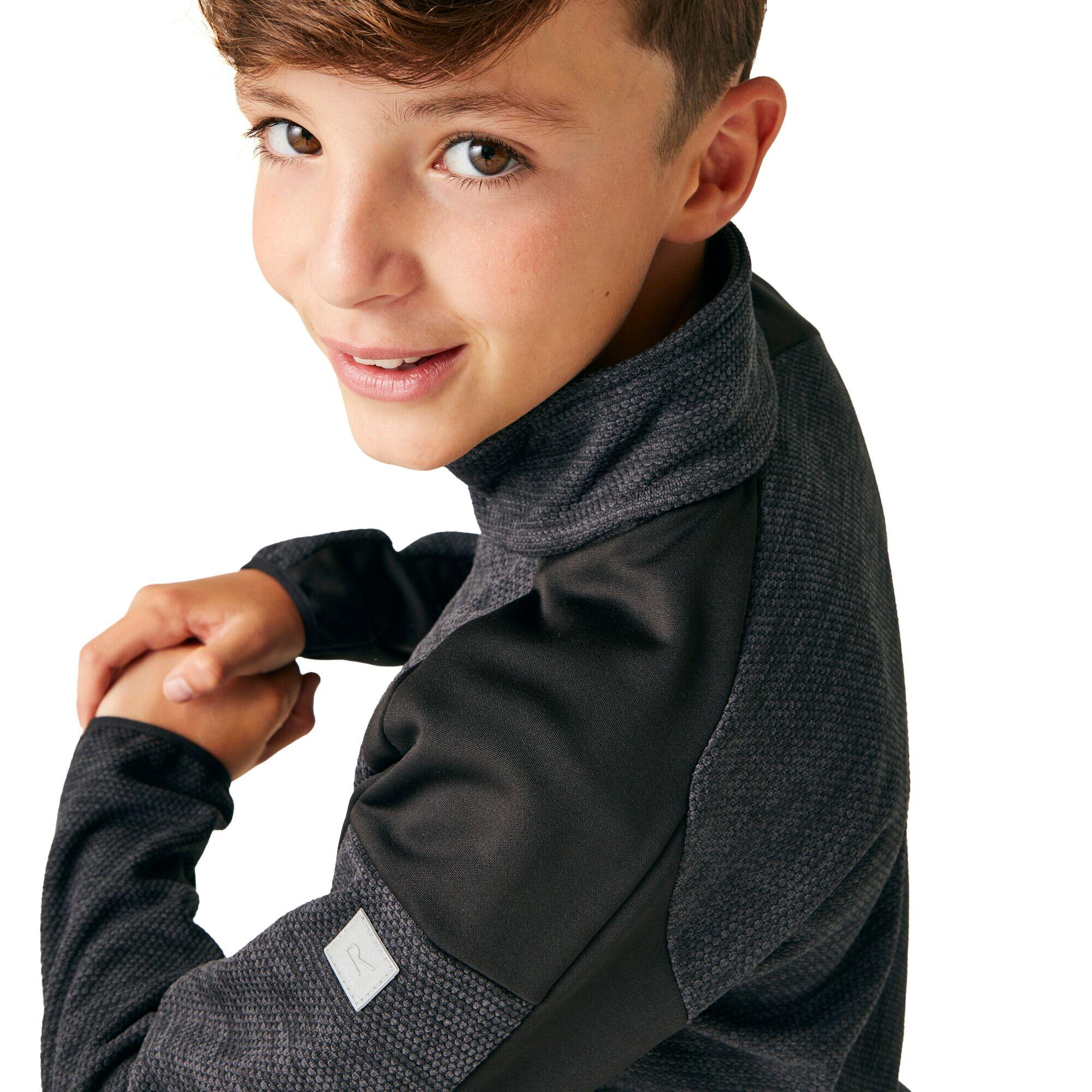 Childrens/Kids Highton III Fleece Jacket (Seal Grey/Black) 4/5
