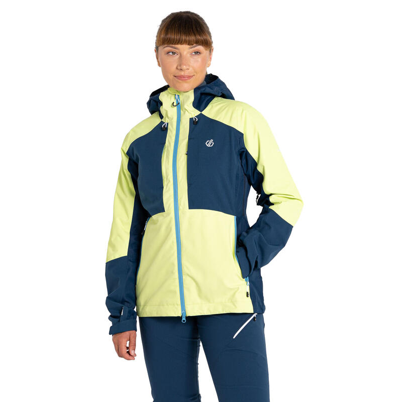 Chaqueta Impermeable Assuring para Mujer Verde Fuerte, Vaquero Luz de Luna