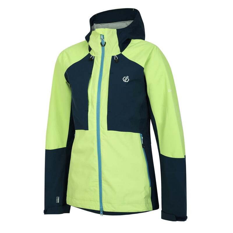 Chaqueta Impermeable Assuring para Mujer Verde Fuerte, Vaquero Luz de Luna