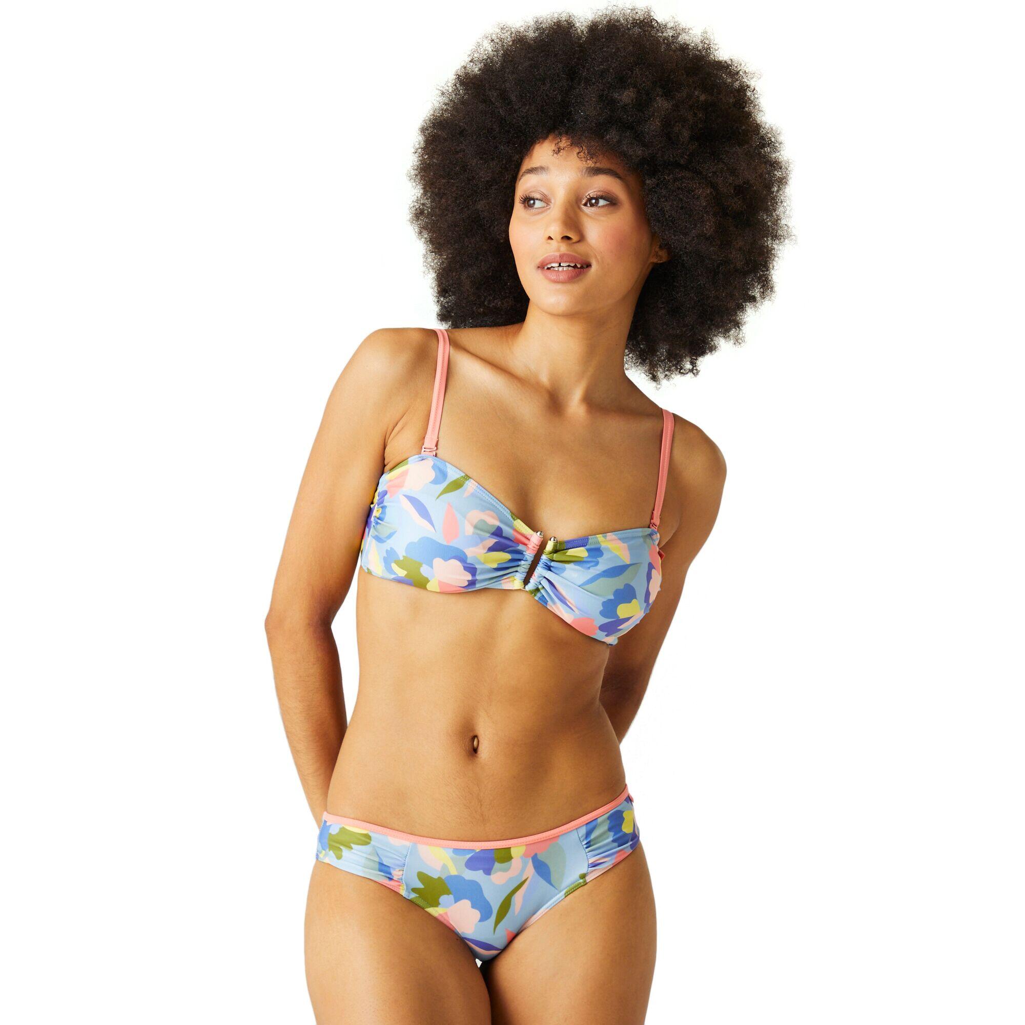 Top Bikini Astratto Floreale Donna Regatta Aceana III Blu 4/5
