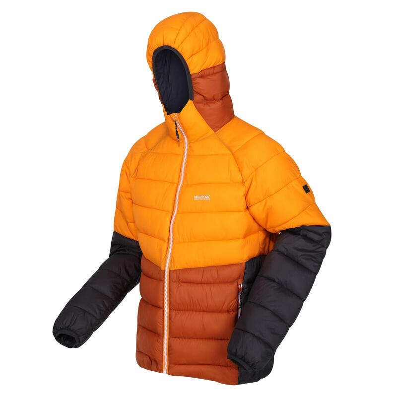 "Harrock II" Steppjacke für Herren Orangen Pfeffer/Gebranntes Kupfer