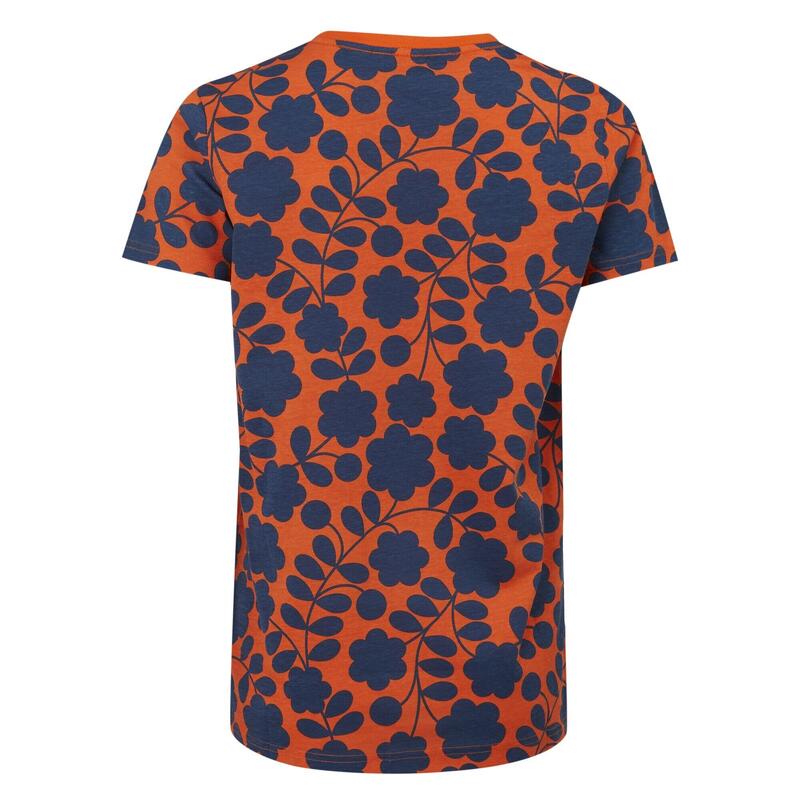 Camiseta Orla Kiely Floral para Mujer Naranja