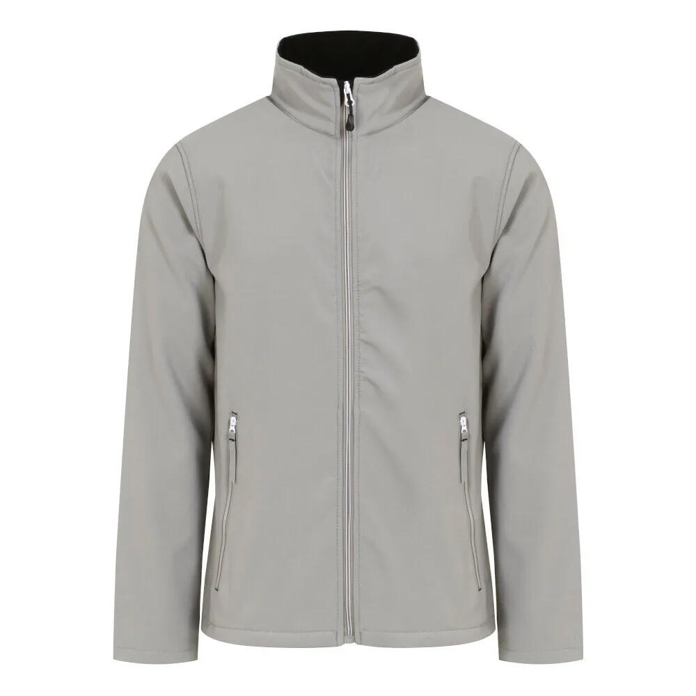 Men's ASCENDER fleece jacket (Grey / Black)