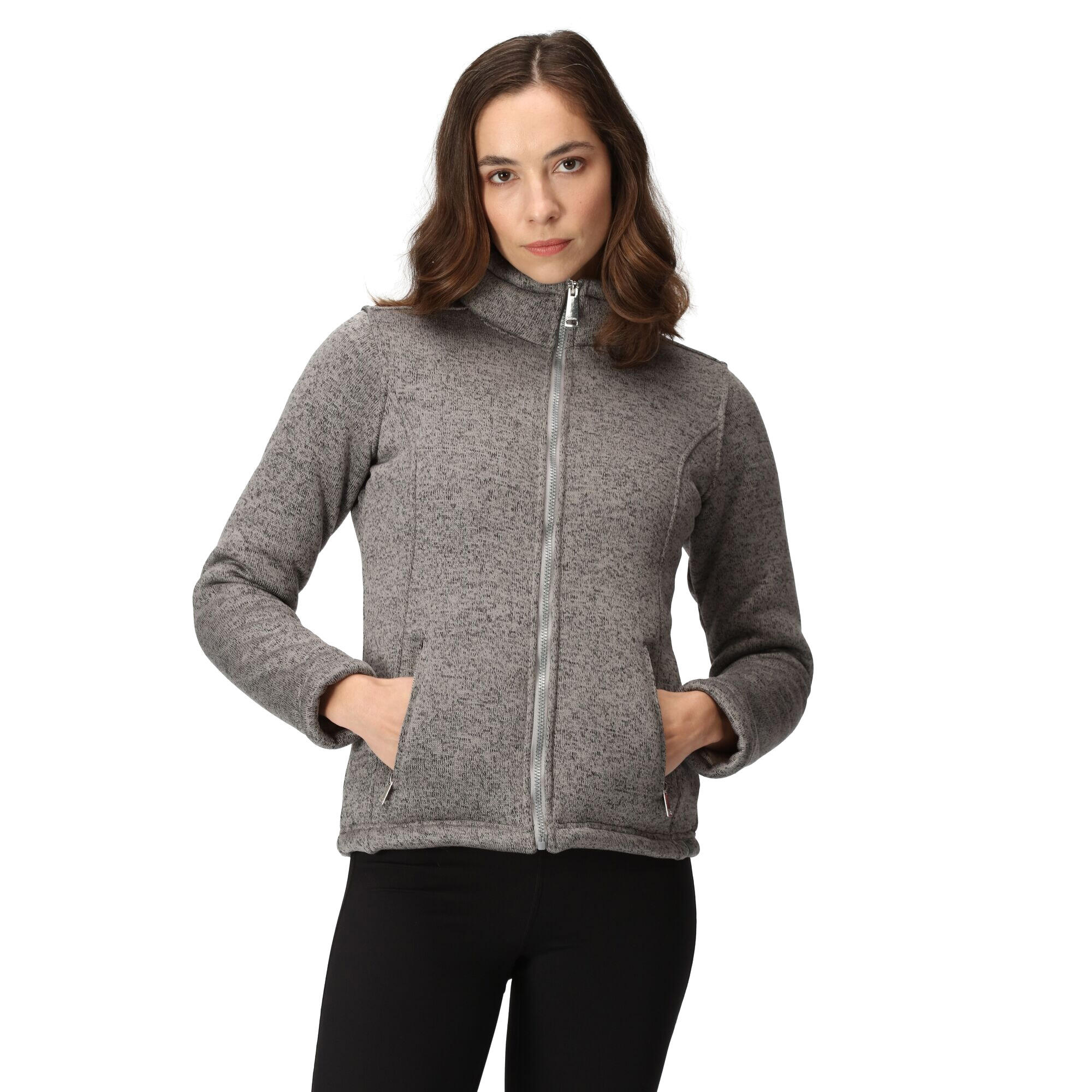 Veste Polaire RAZIA Femme (Gris Orage / Beige Clair) 4/5