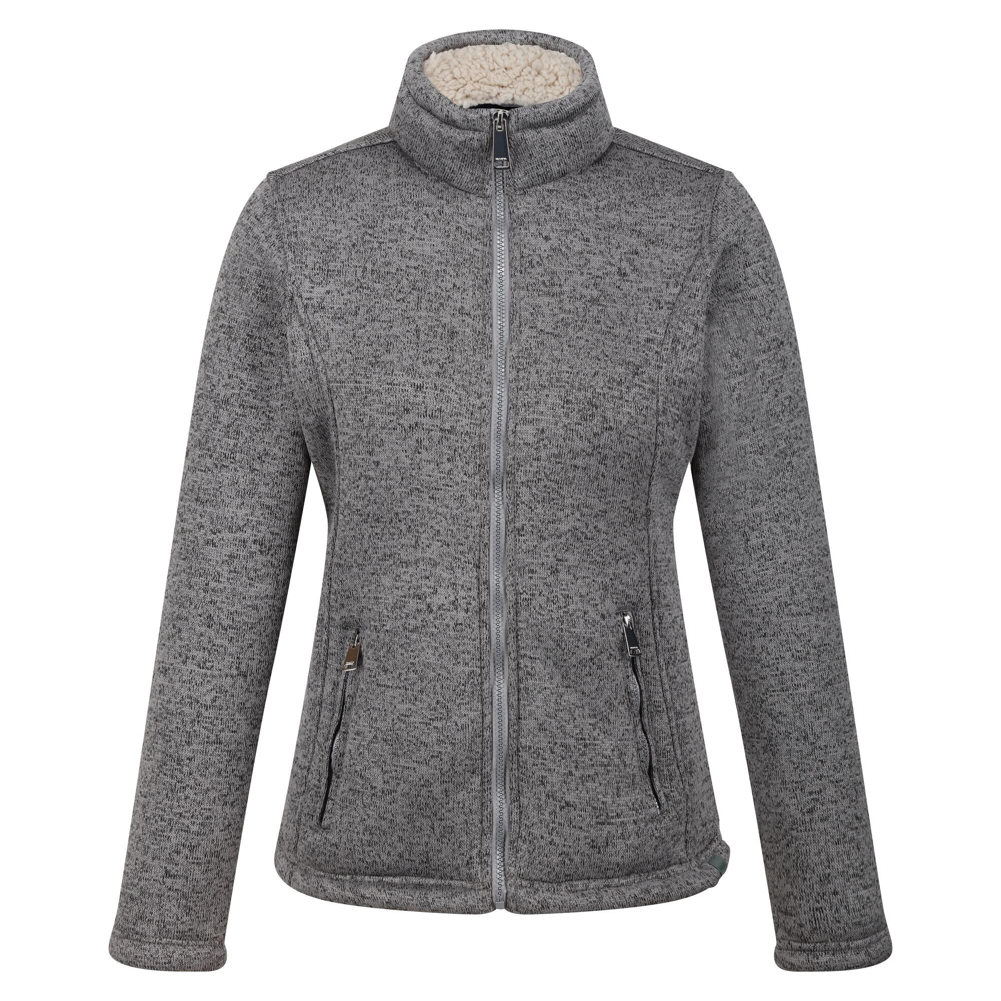REGATTA Womens/Ladies Razia II Full Zip Fleece Jacket (Storm Grey/Light Vanilla)