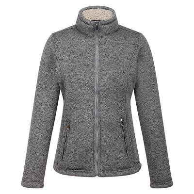 Dames razia ii full zip fleece jacket (stormgrijs/licht vanille)