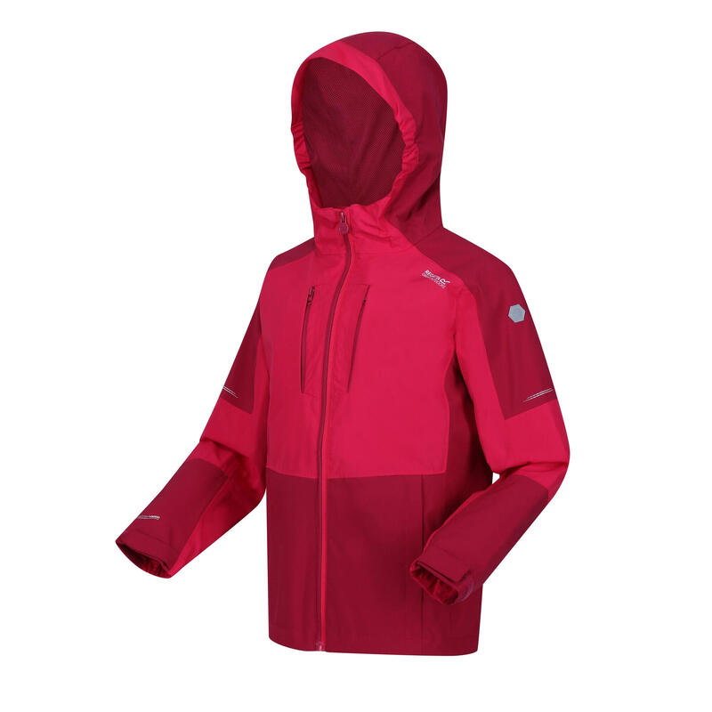 "Highton IV" Jacke, wasserfest für Kinder Pinker Trank/Beeren Pink