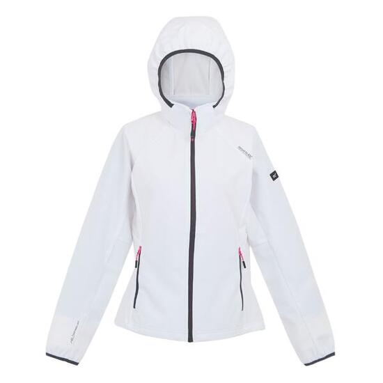 Veste Softshell BOURDA Femme (Blanc / Gris Phoque)