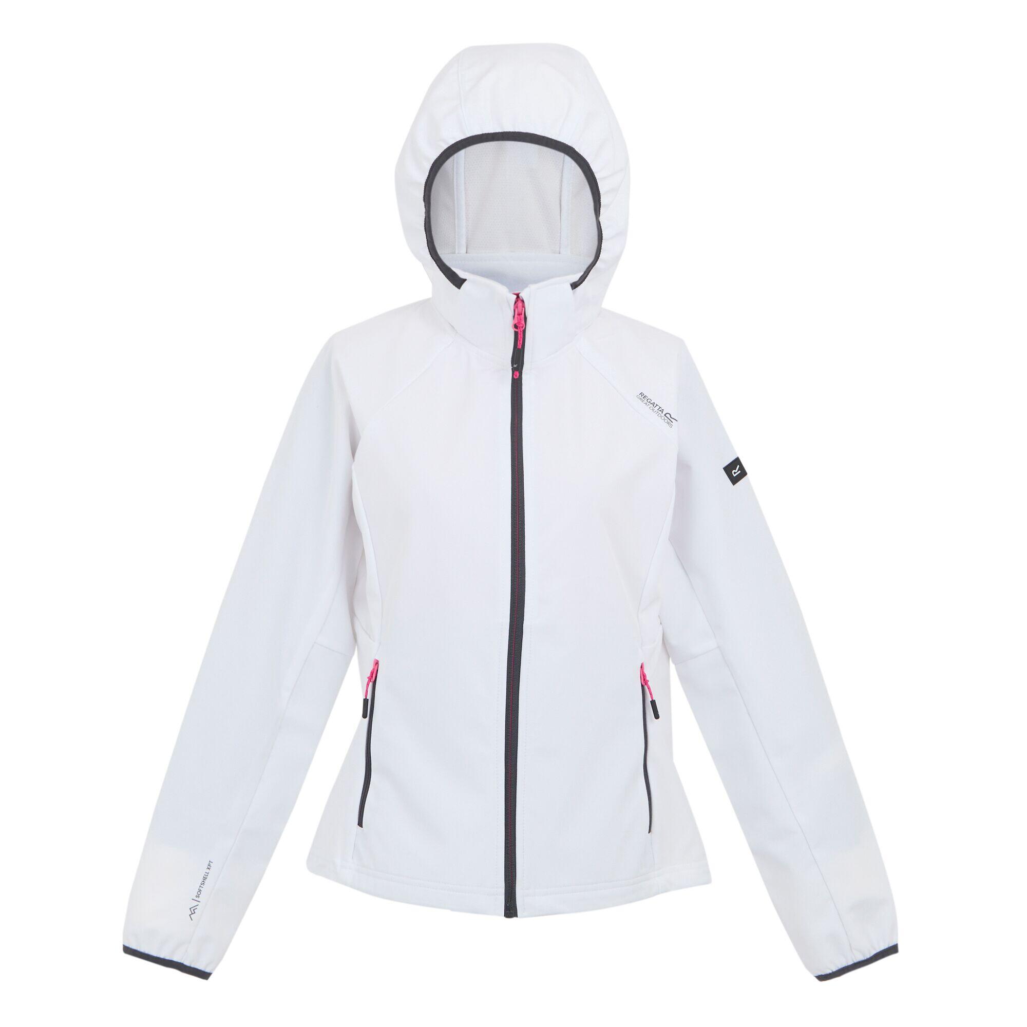 Regatta - Veste Softshell Bourda Femme (blanc / Gris Phoque) - Softshell - Blanc|gris - 48 Xl - Decathlon