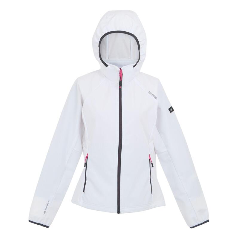 Veste softshell BOURDA Femme (Blanc / Gris phoque)