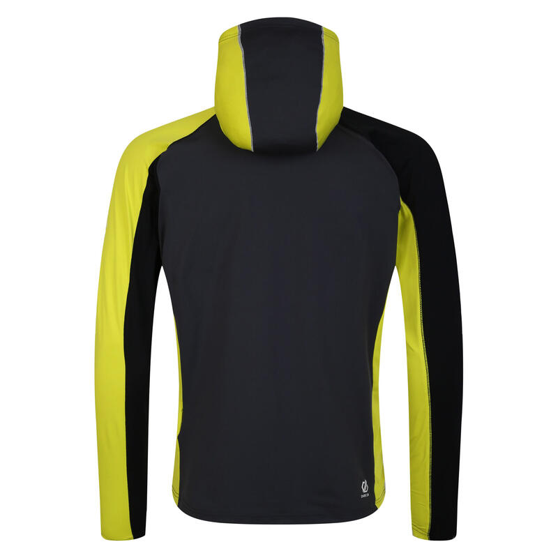 Heren Assimilate Core Stretch Hooded Midlayer (Neon Spring/Zwart)