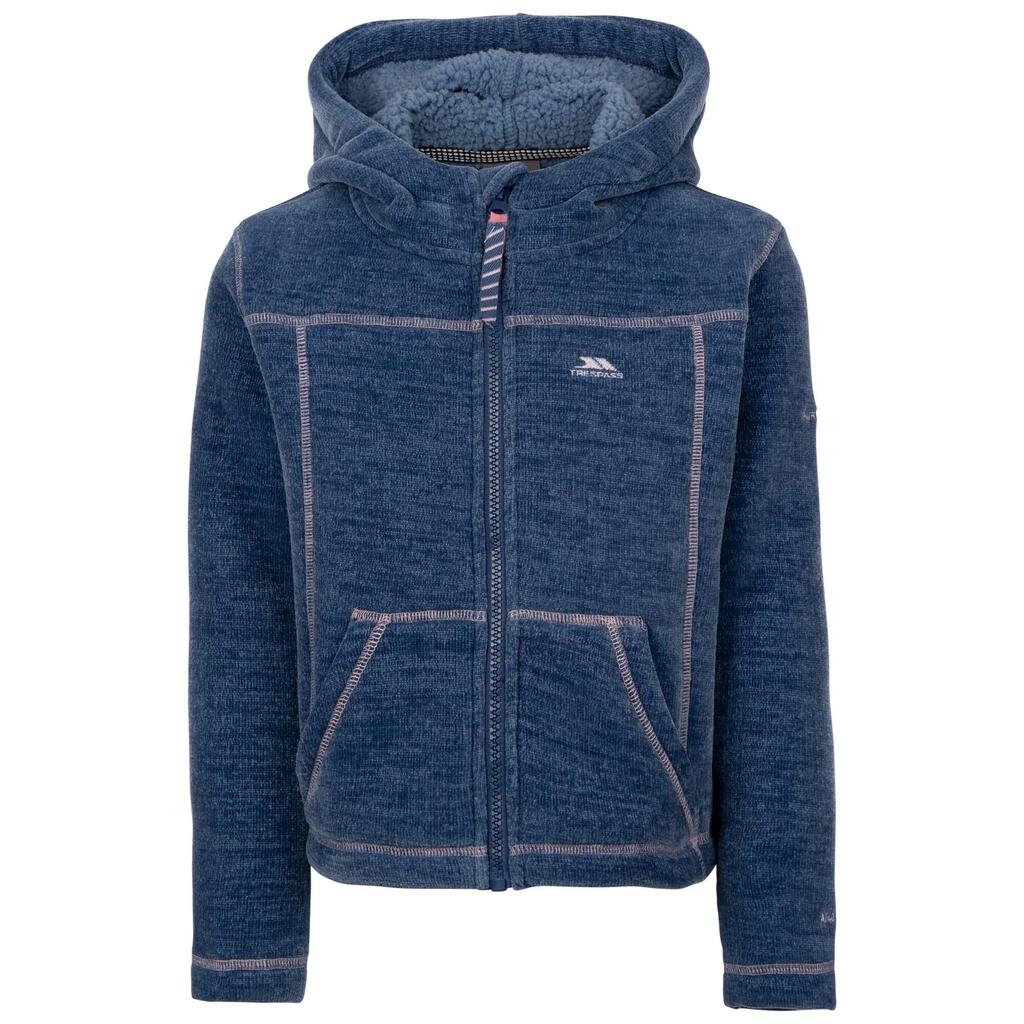 Girls Cossie Fleece Jacket (Denim Blue)