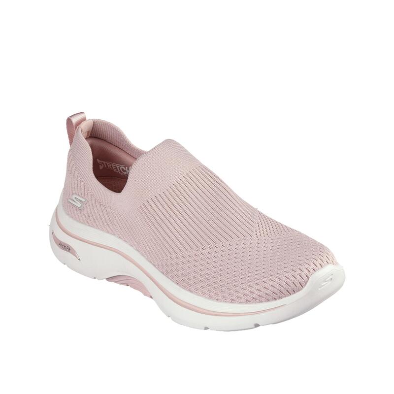 Zapatillas Deportivas Caminar Mujer Skechers 125300_MVE Rosas sin Cordones