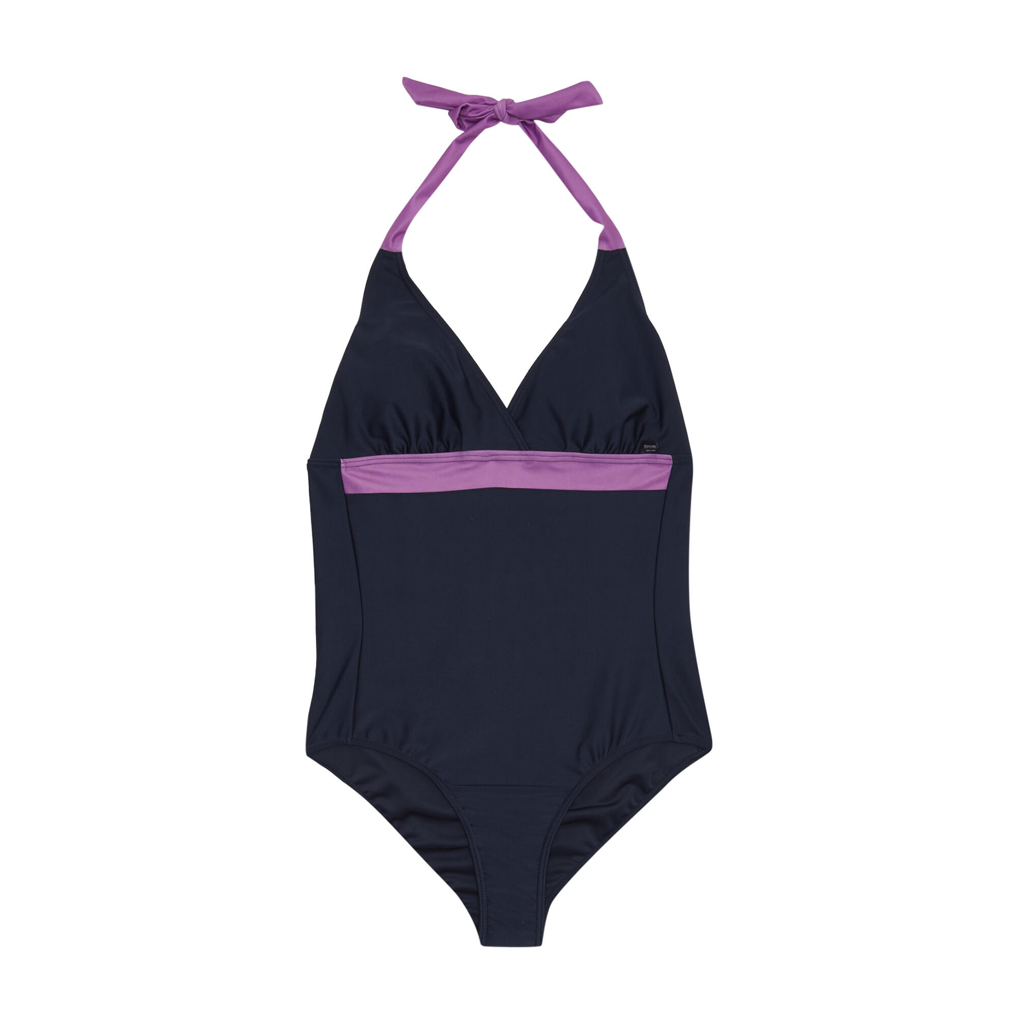 FLAVIA Women's 1-piece swimsuit (Navy blue / Purple)