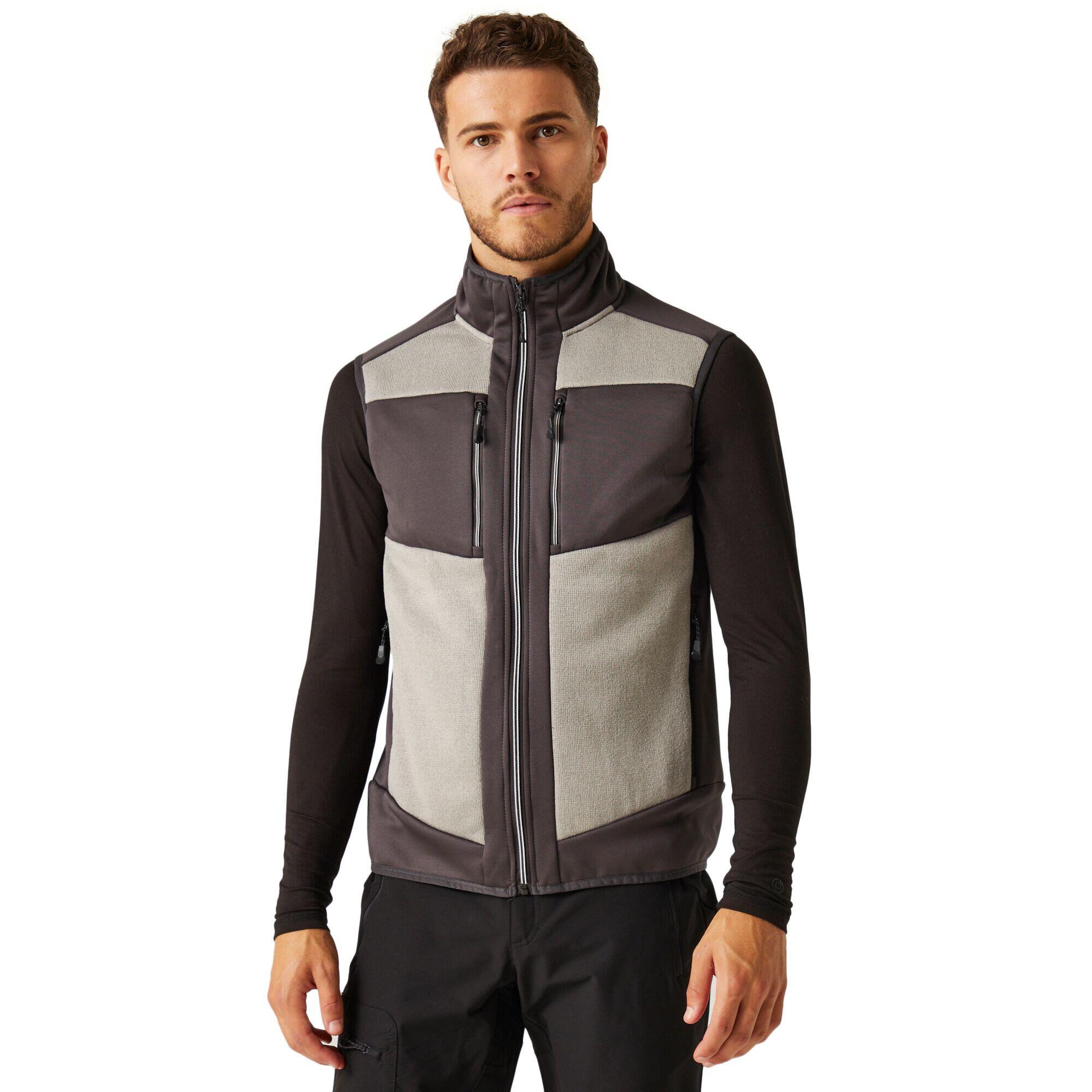 Mens Stretch Body Warmer (Mineral Grey/Ash) 3/4