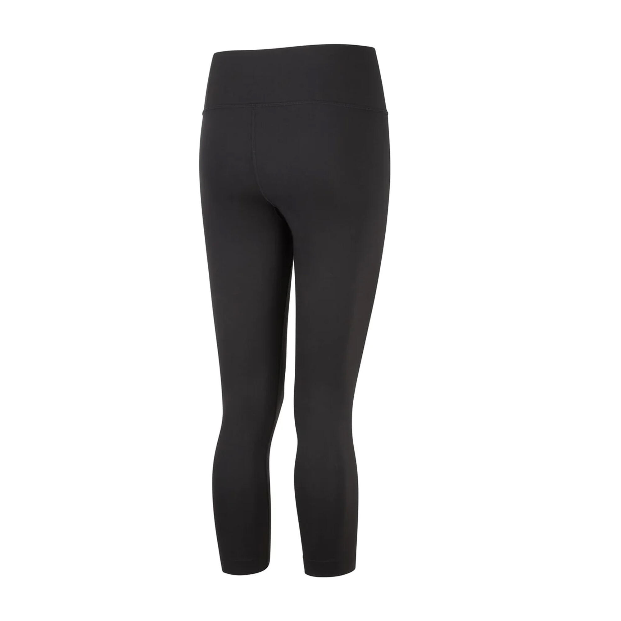Womens/Ladies Core Cropped Leggings (Black) 2/3