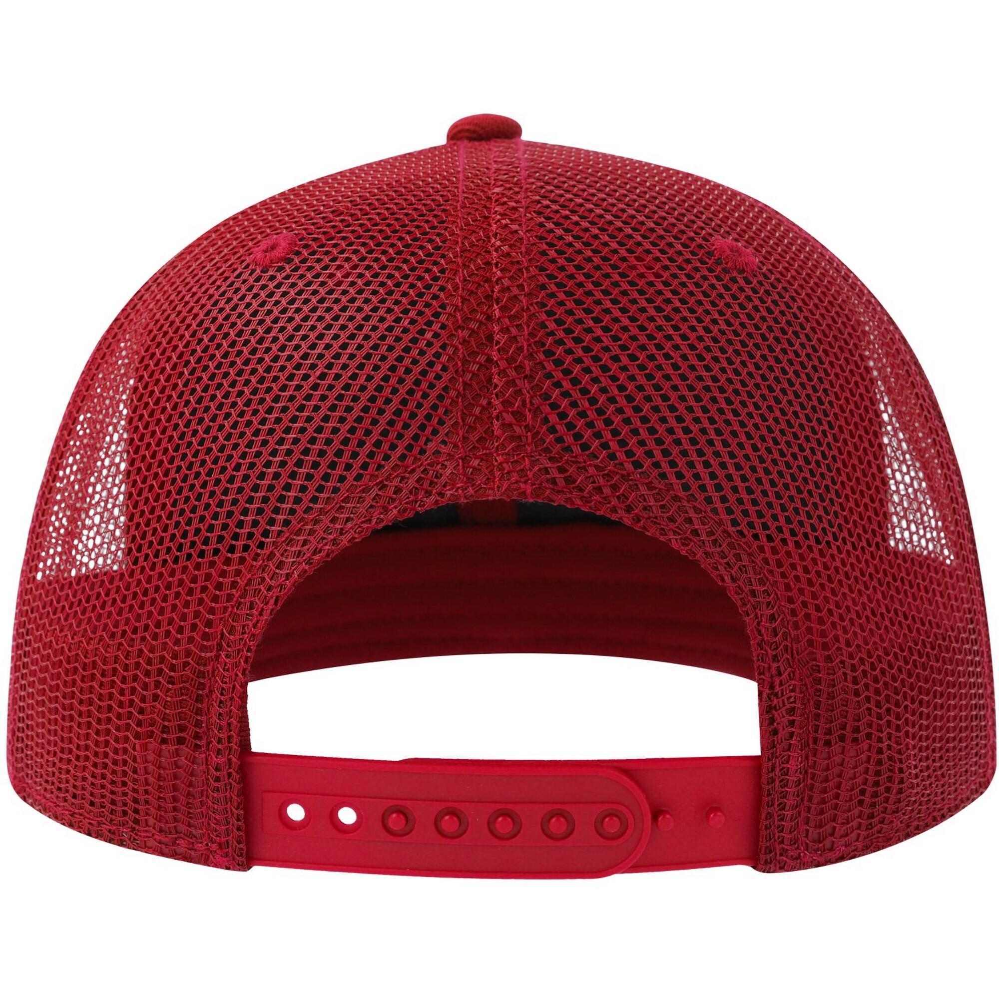 Trucker Cap 6 Segmente für HerrenDamen Unisex Damen und Herren Rot 2/3