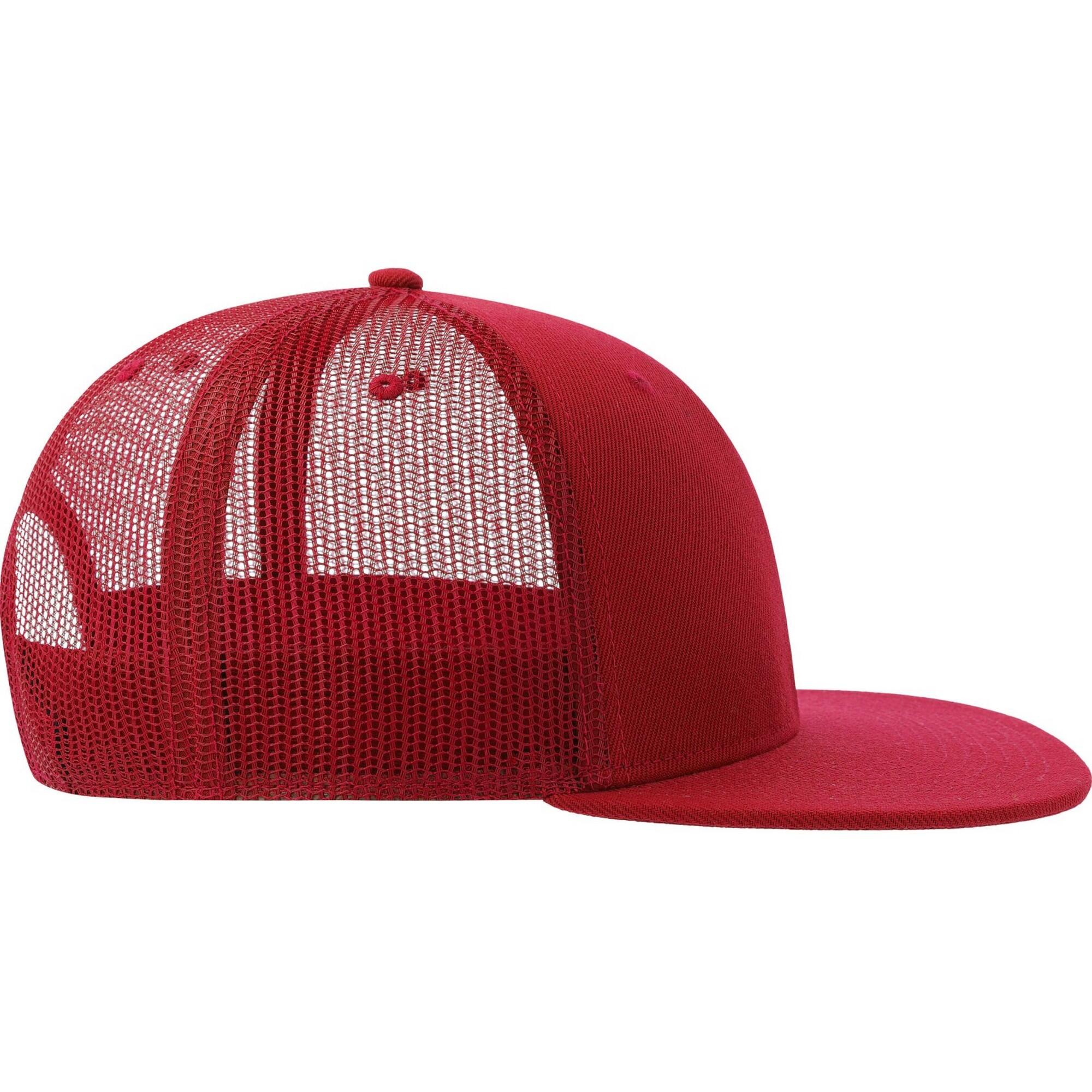 Trucker Cap 6 Segmente für HerrenDamen Unisex Damen und Herren Rot 3/3