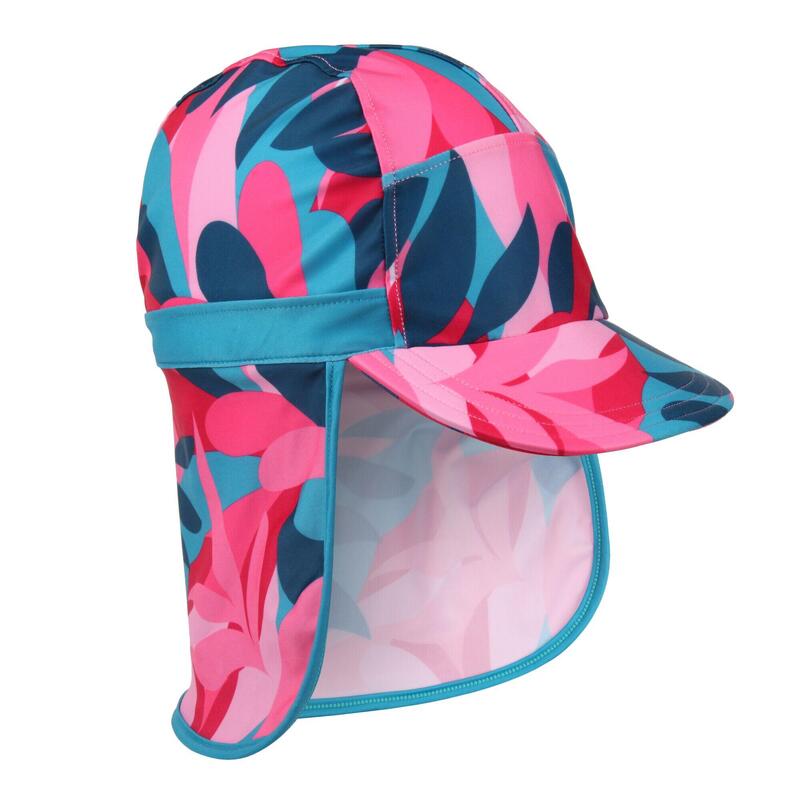 "Protect II" Sonnenhut Kinder Tahoeblau/Pink