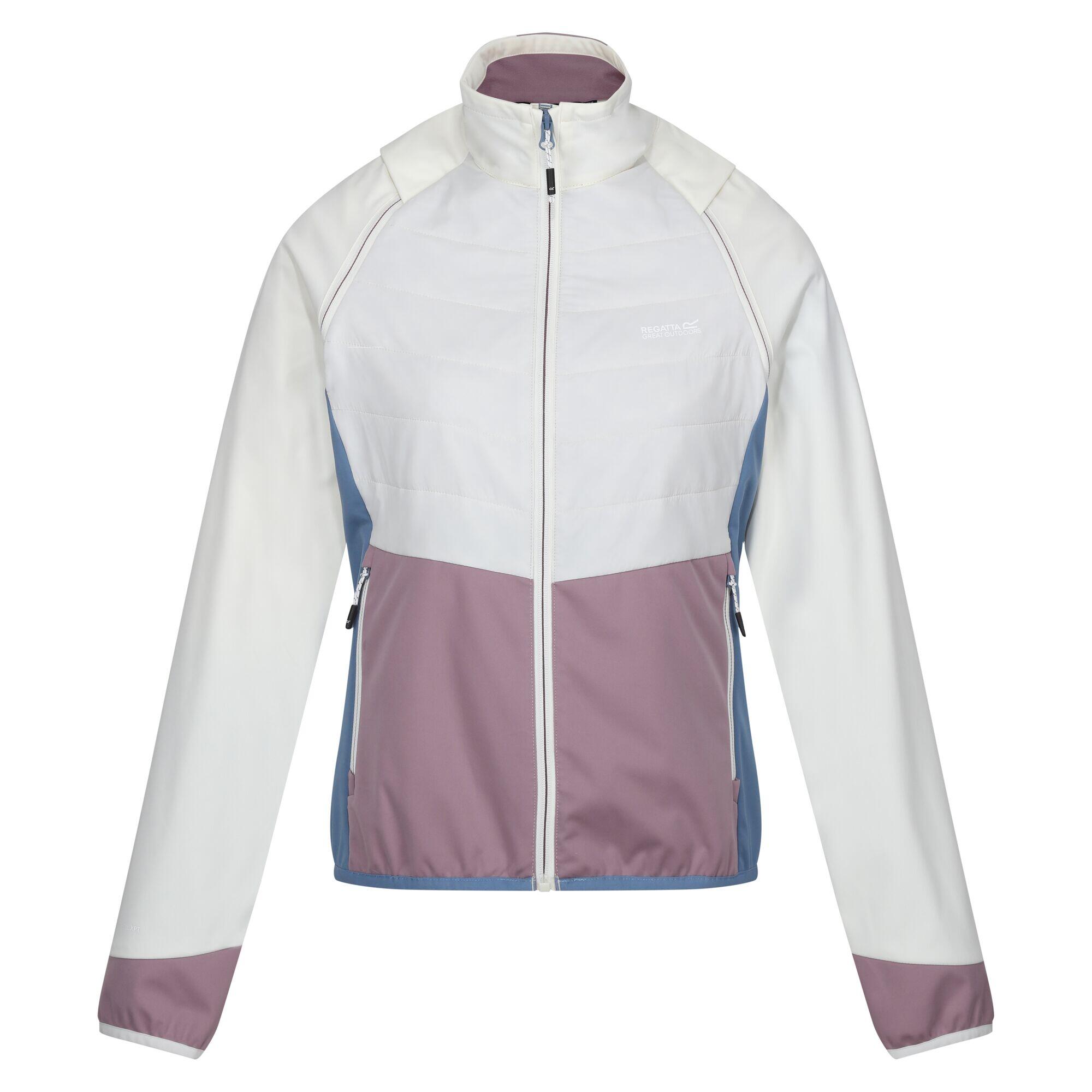 REGATTA Dames Steren II Hybride Jas (Wit/Heatherblauw)