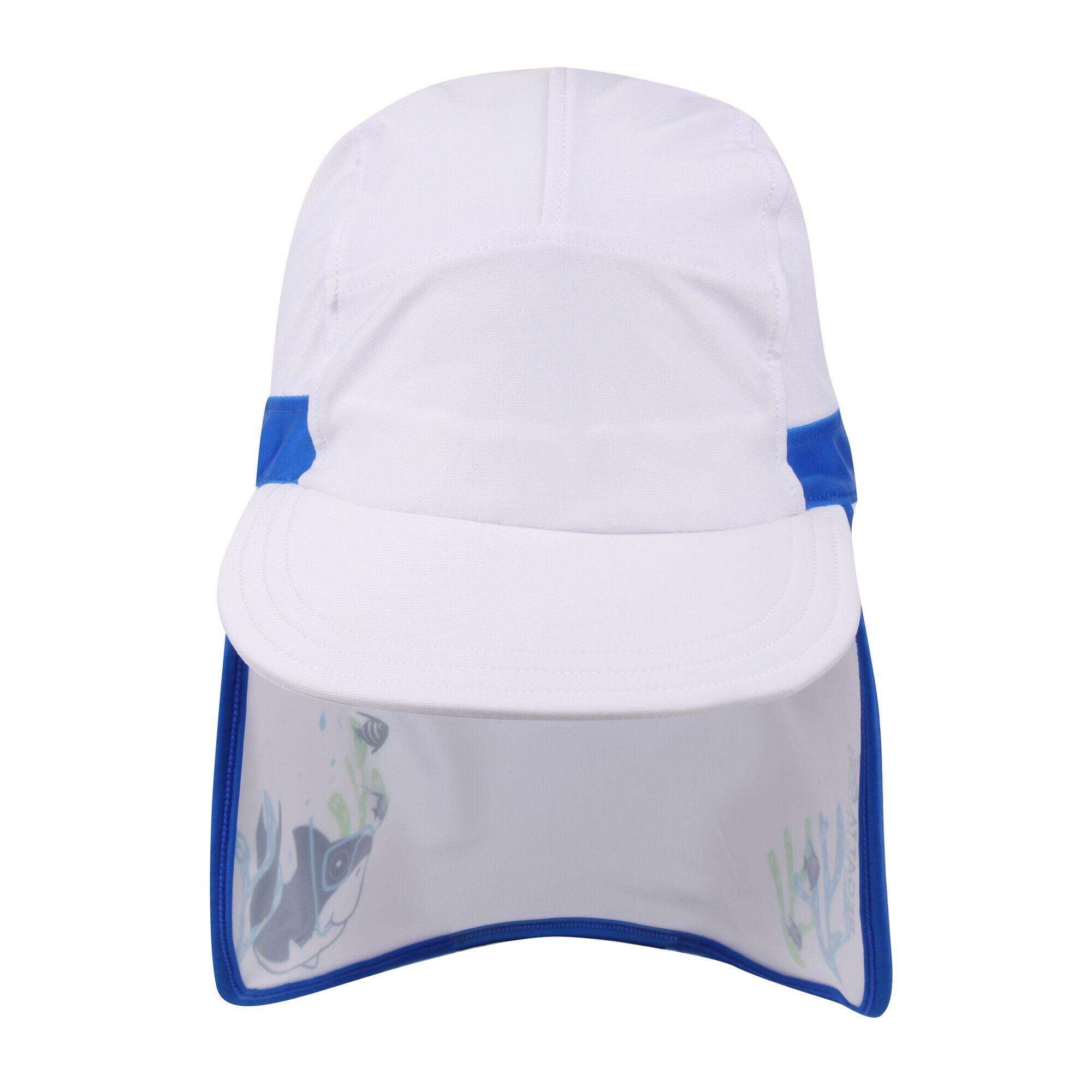 REGATTA Childrens/Kids Protect II Bubbles The Shark Cap (Hawaiian Blue)