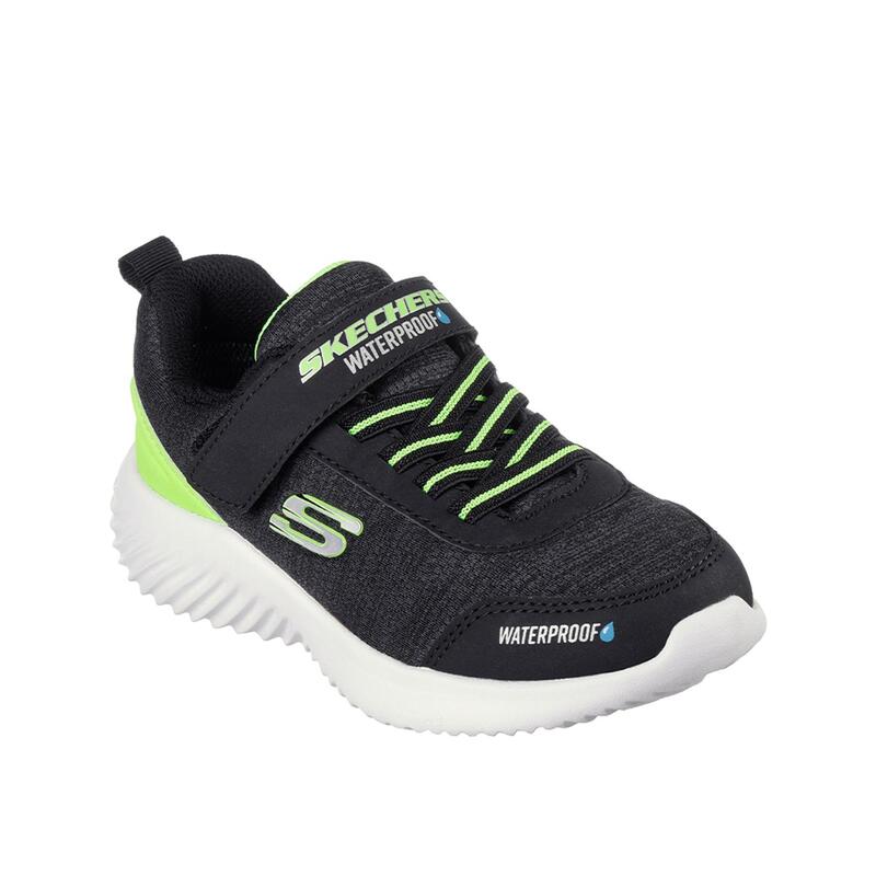 Zapatillas Deportivas Caminar Niño Skechers 403739L_BKLM Negras Cierre Adherente