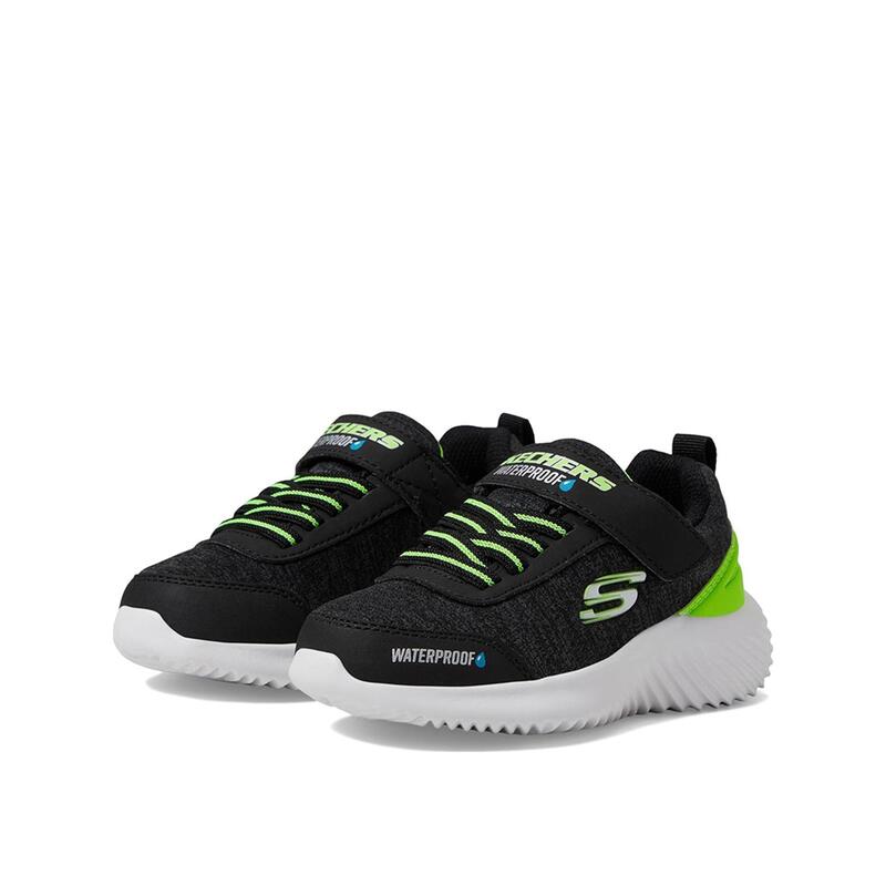 Zapatillas Deportivas Caminar Niño Skechers 403739L_BKLM Negras Cierre Adherente