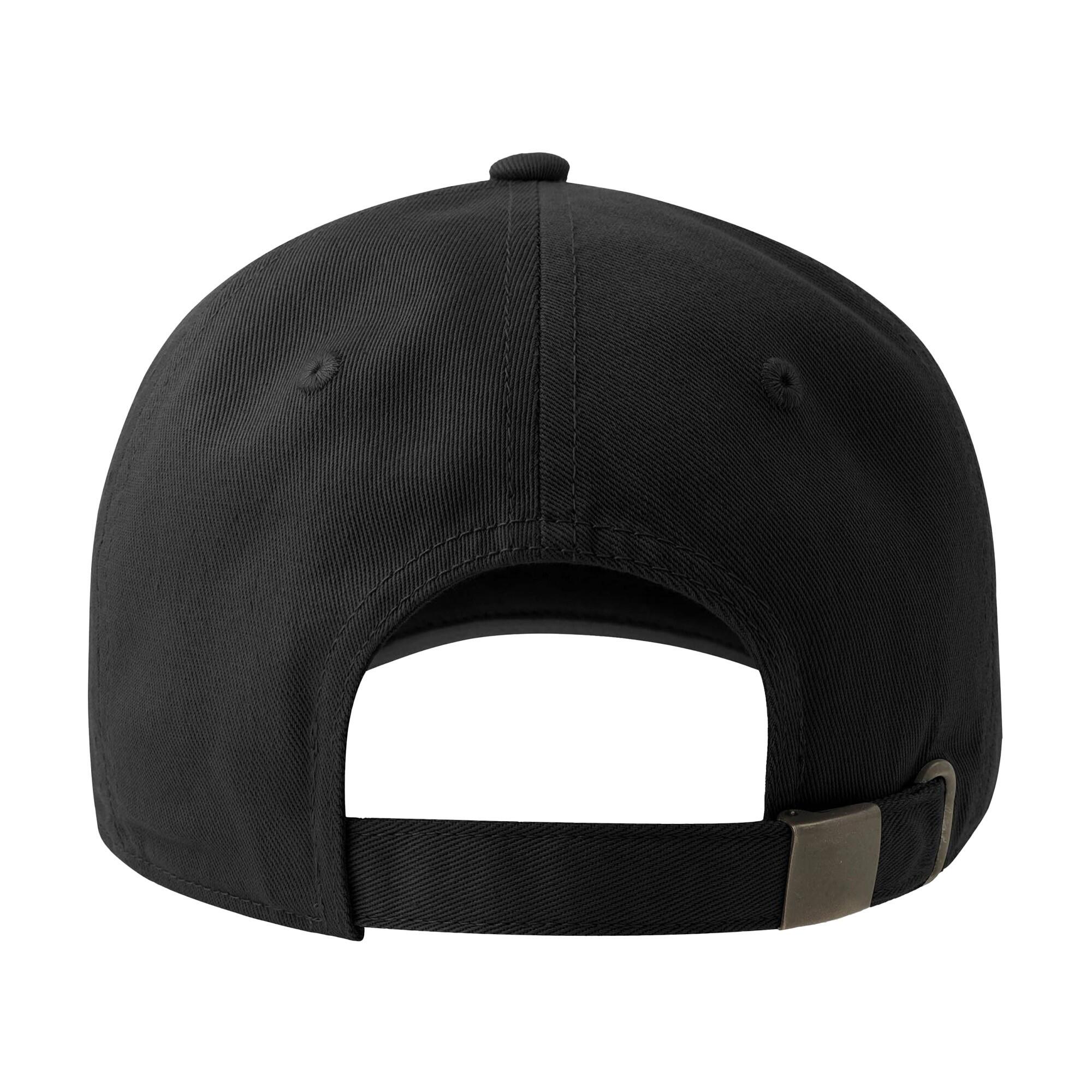 Unisex Adult Dad 6 Panel Baseball Cap (Black) 2/3