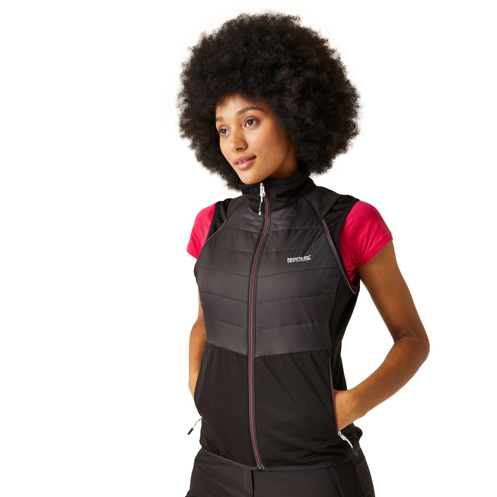 Veste Hybride STEREN Femme (Noir / Flamant Rose) 4/5