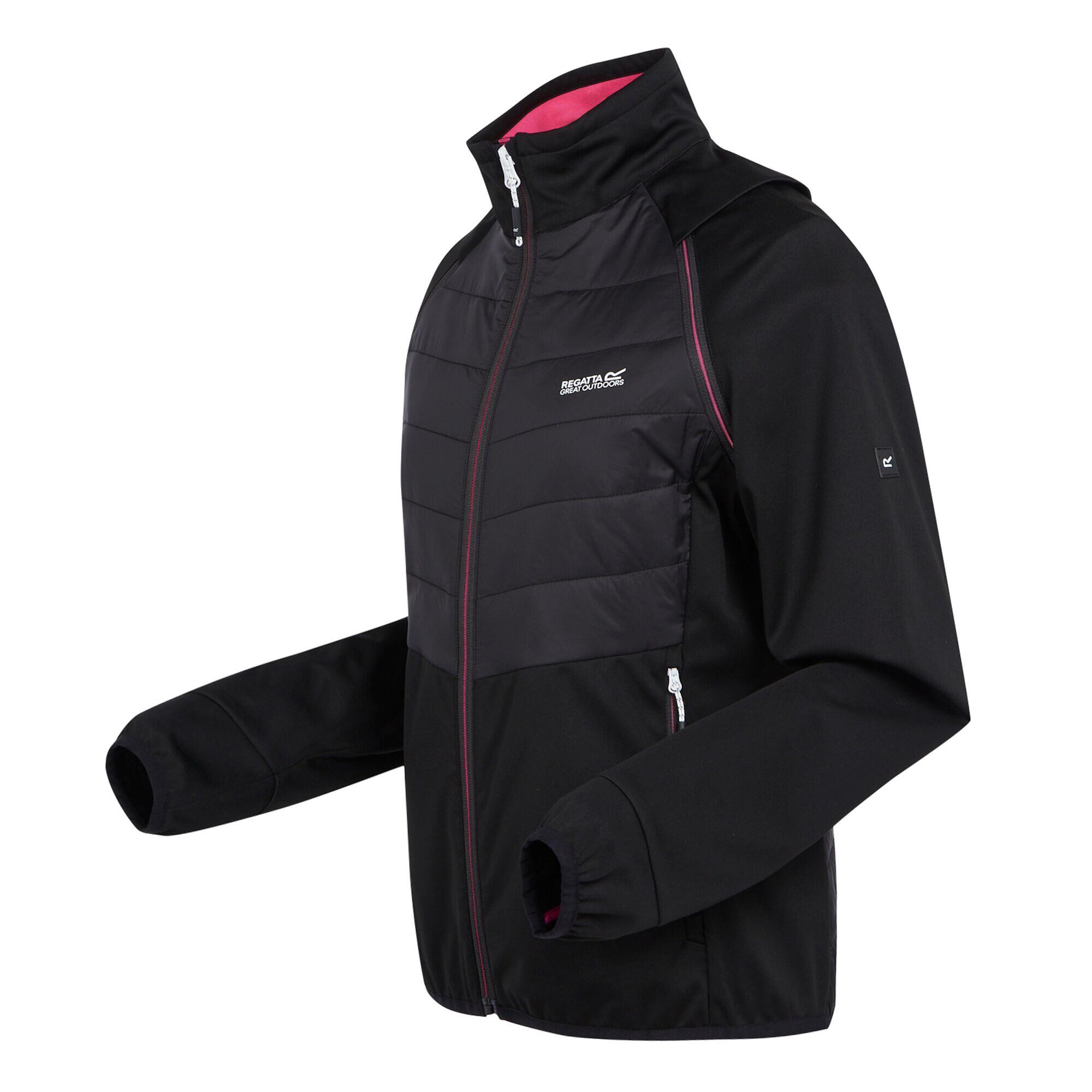 Veste Hybride STEREN Femme (Noir / Flamant Rose) 3/5