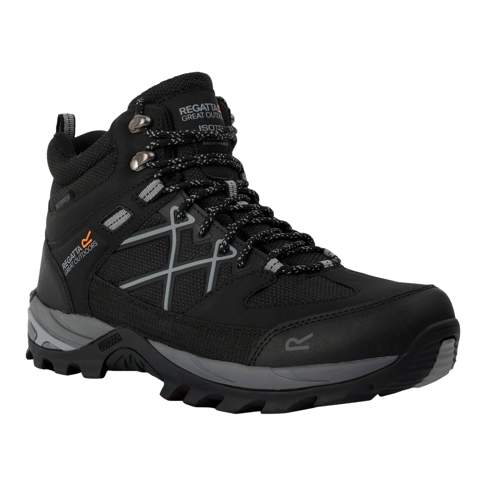 SAMARIS Men's walking boots (Black / Anthracite)