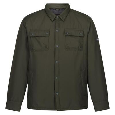 Heren vinca shacket jas (donkere khaki)