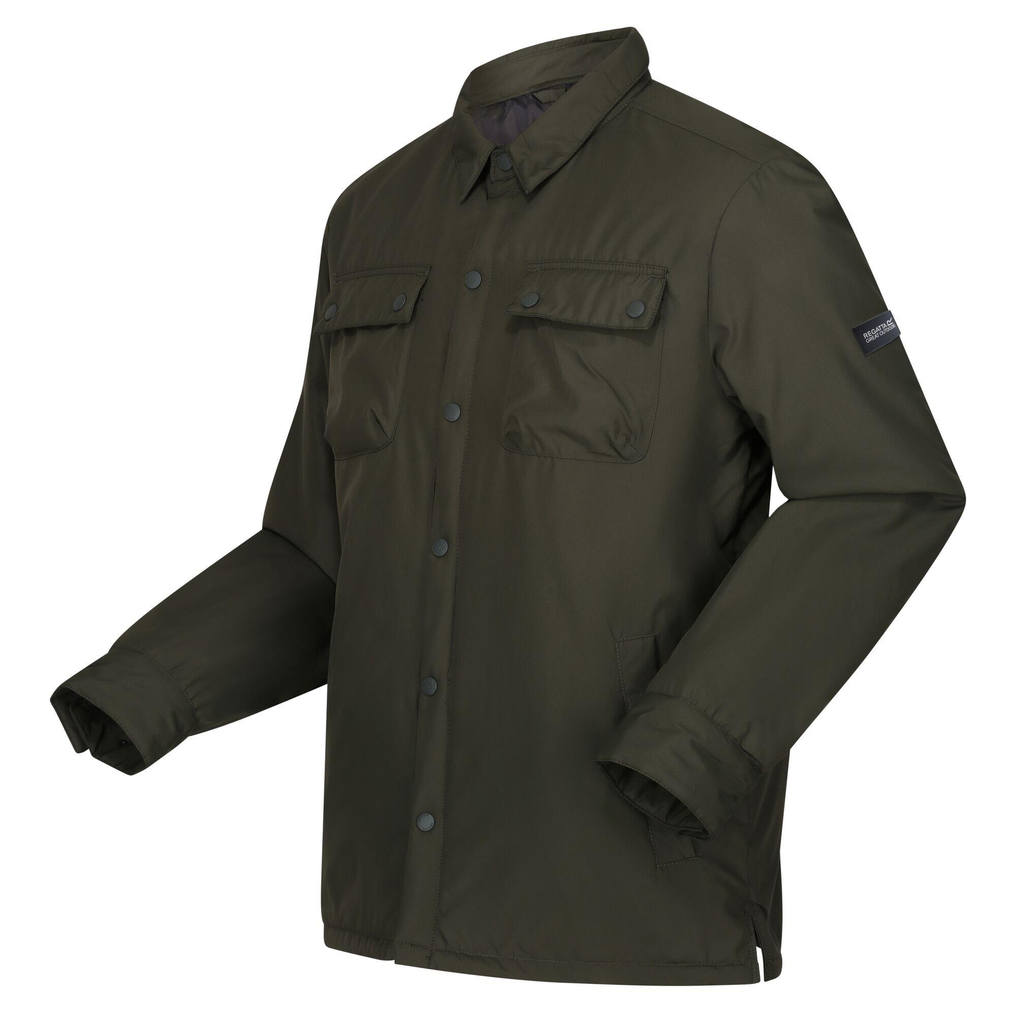 Mens Vinca Shacket Jacket (Dark Khaki) REGATTA Decathlon