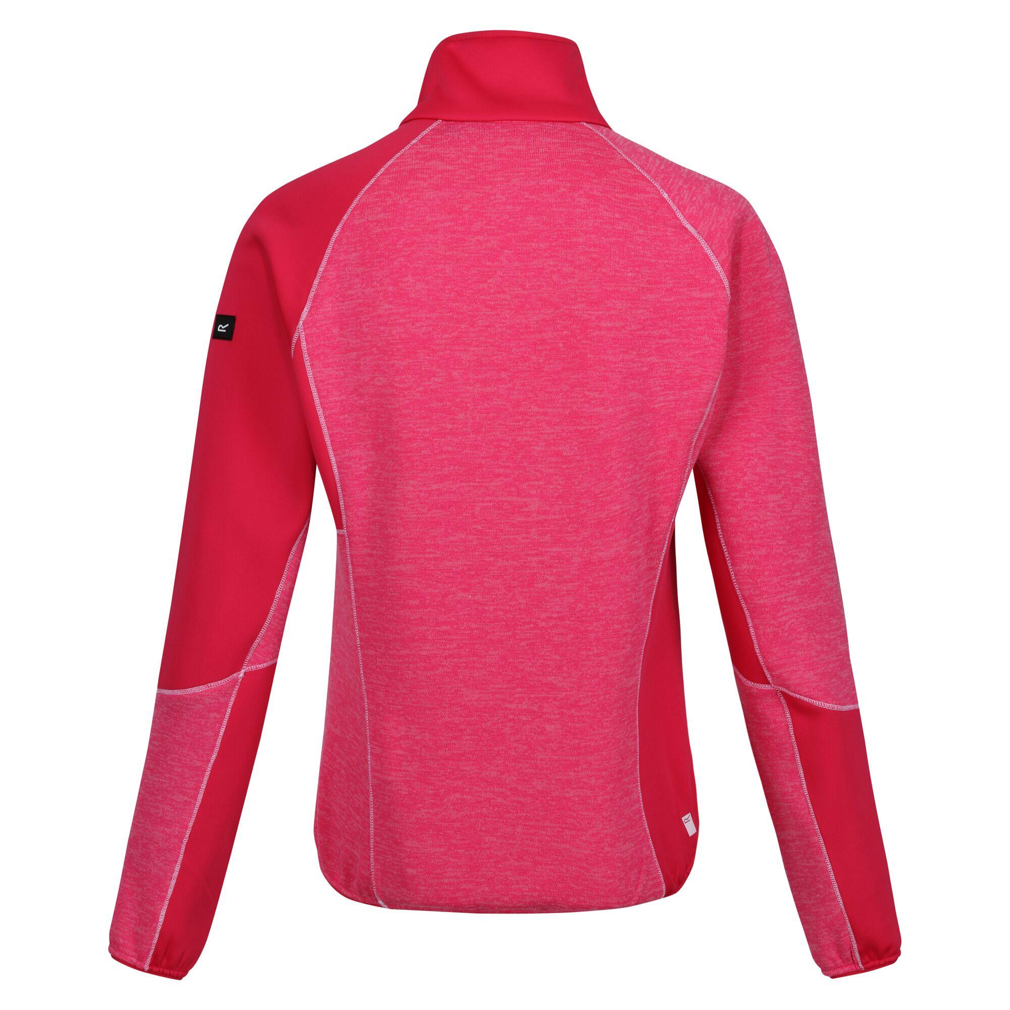 Womens/Ladies Lindalla VII Marl Full Zip Fleece Jacket (Flamingo Pink/Pink 2/5
