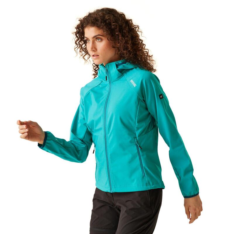 Veste softshell BOURDA Femme (Bleu tahoe / Bleu marocain)