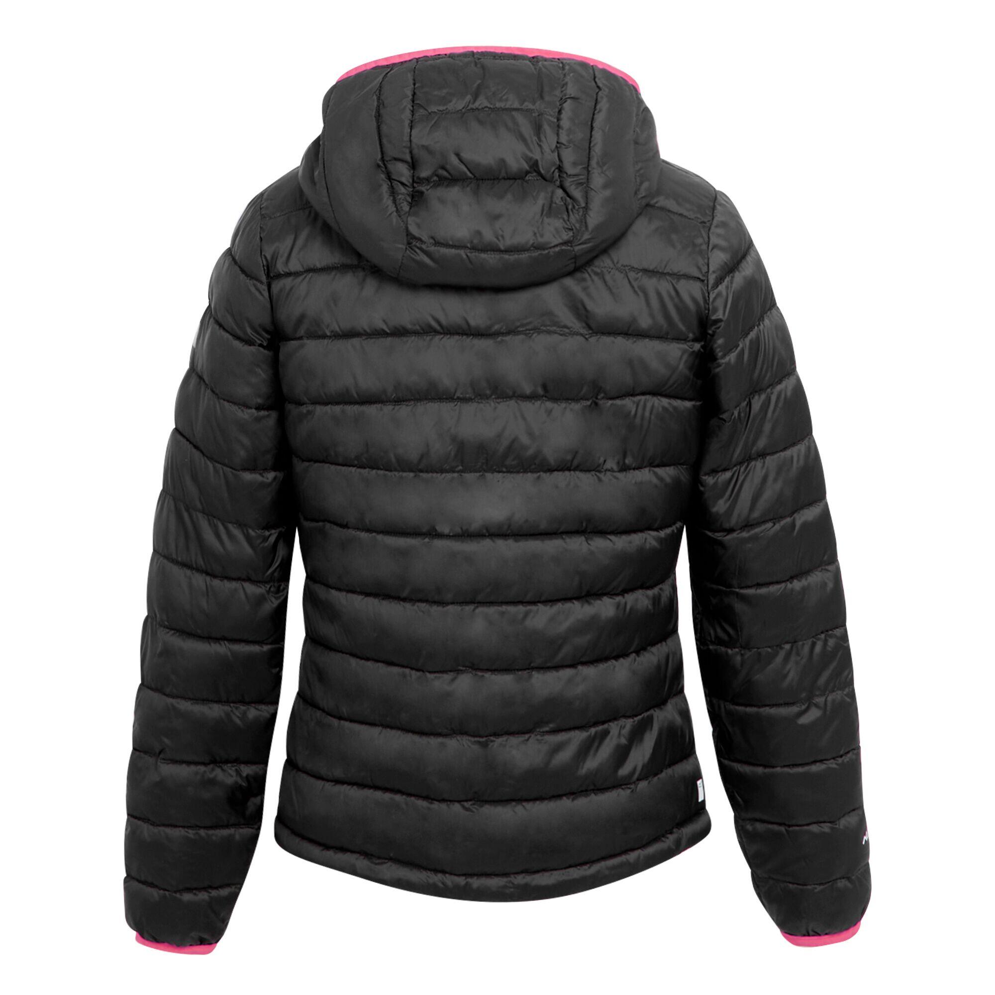 Veste Matelassée HILLPACK Femme (Noir / Rose Fluo) 2/5