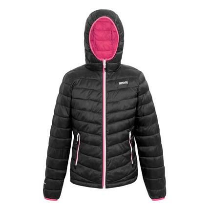 Veste Matelassée HILLPACK Femme (Noir / Rose Fluo)