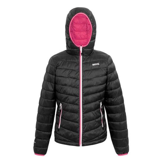 Veste Matelassée HILLPACK Femme (Noir / Rose Fluo)
