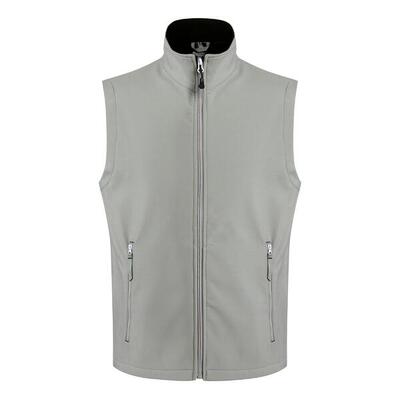 Heren softshell 2laags bodywarmer (zwart/minaalgrijs)