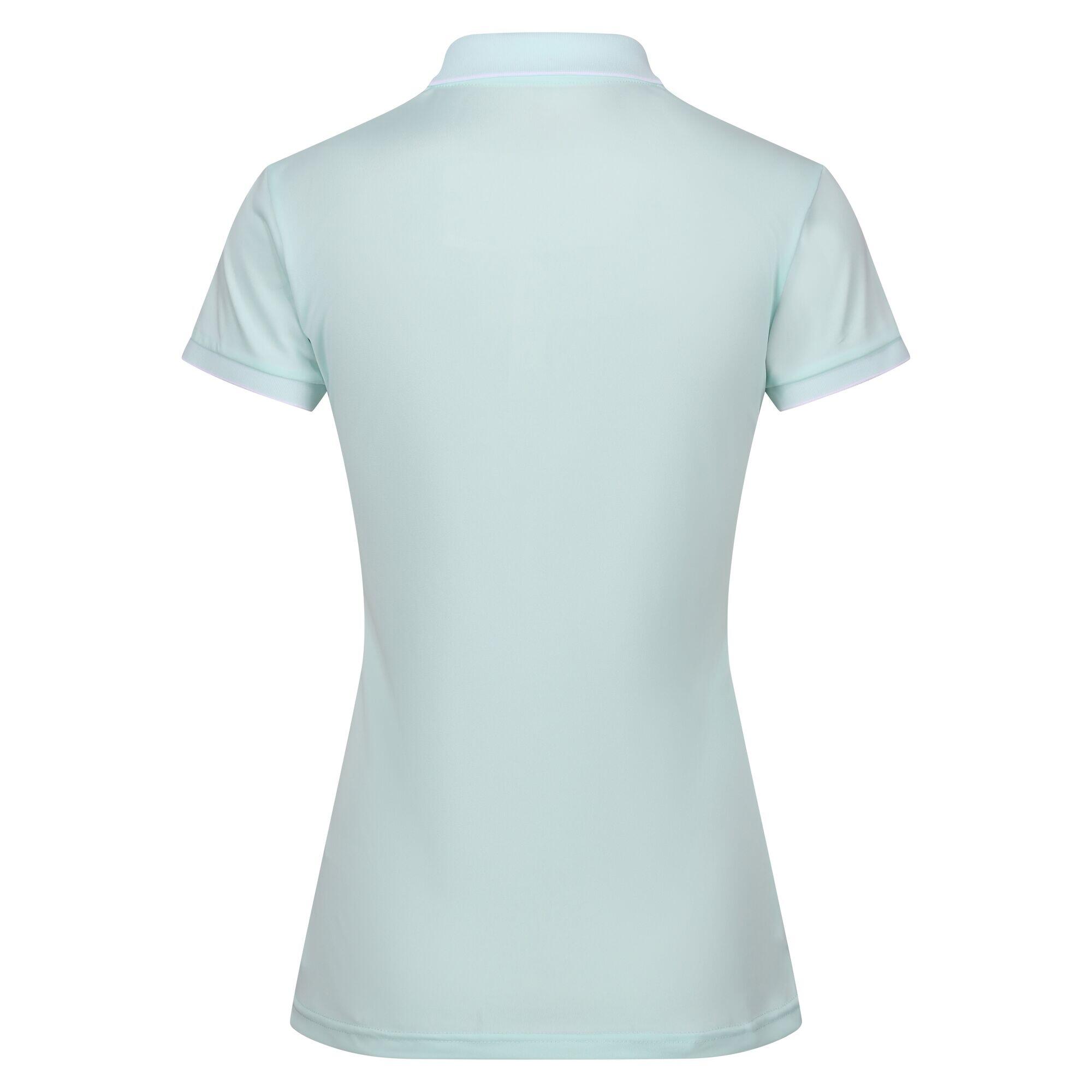 Woman's REMEX polo shirt (faded turquoise)